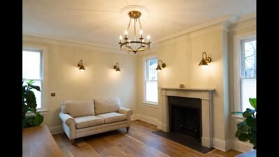 Antique Gold Ceiling Lights And Switched Wall Lights