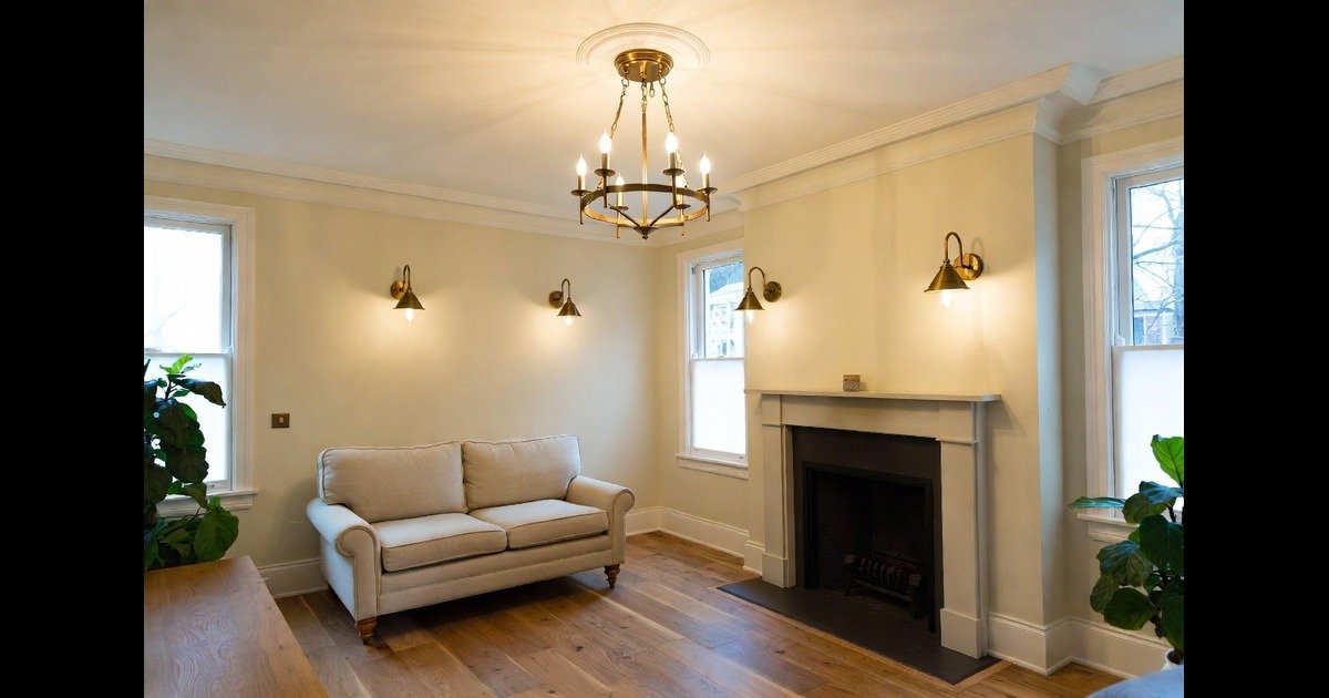 Antique Gold Ceiling Lights And Switched Wall Lights