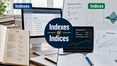 Indexes or Indices