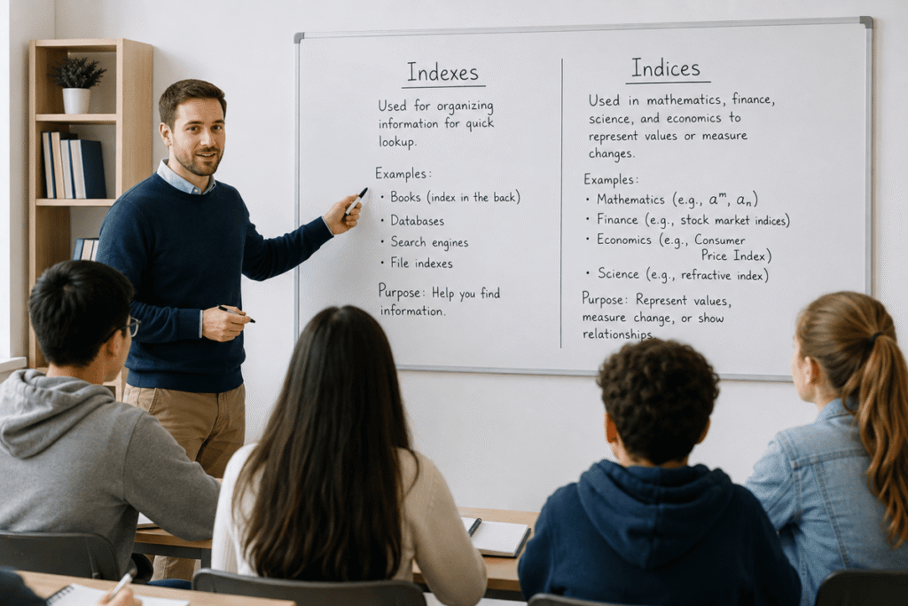 Indexes or Indices