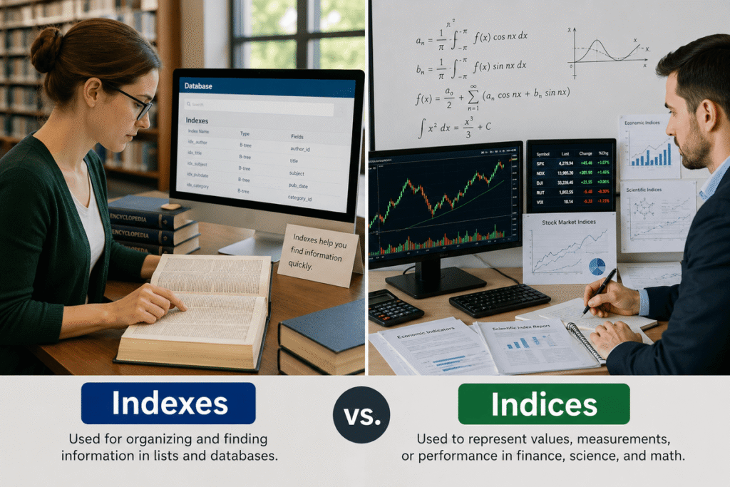 Indexes or Indices