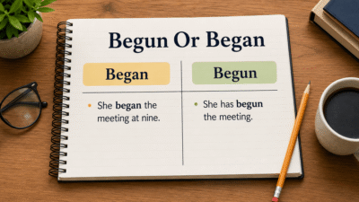 Begun Or Began