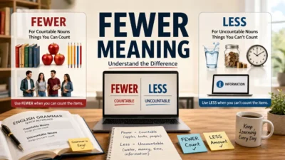 Fewer Meaning And How To Use It