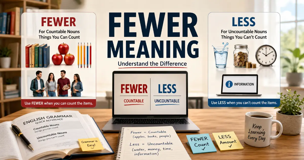 Fewer Meaning And How To Use It