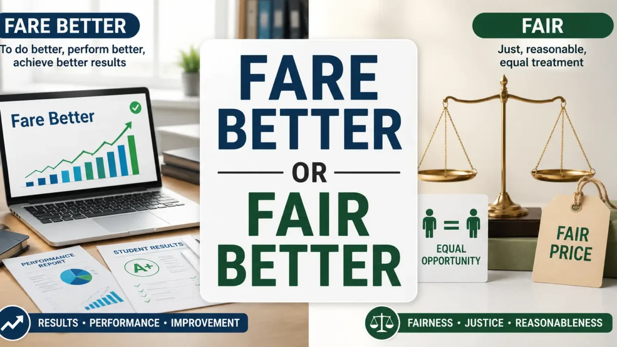 Fare Better Or Fair Better