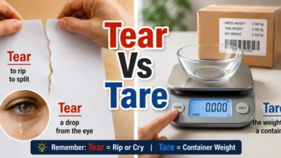 Tear Vs Tare