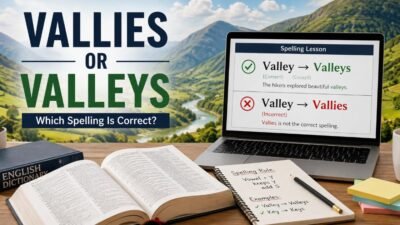Vallies Or Valleys