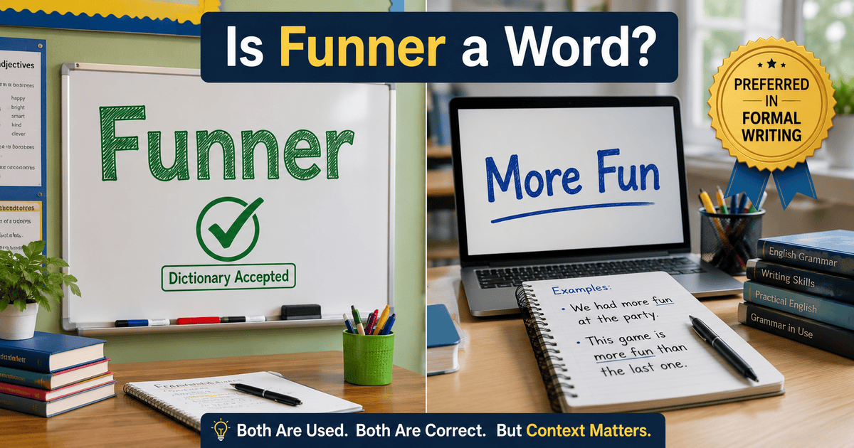 Is Funner A Word