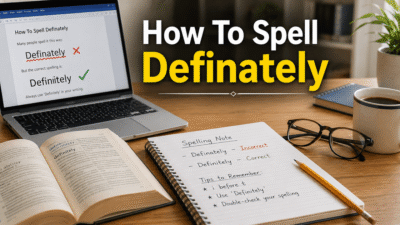 How To Spell Definately