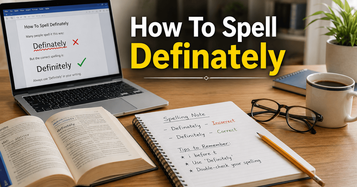 How To Spell Definately