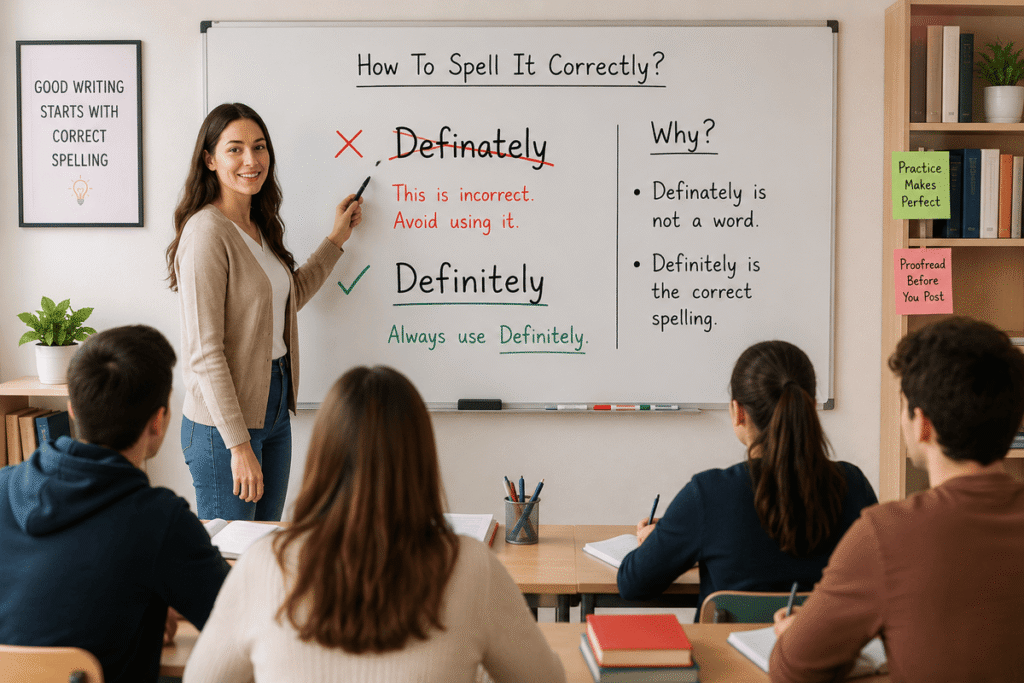 How To Spell Definately