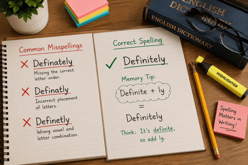 How To Spell Definately