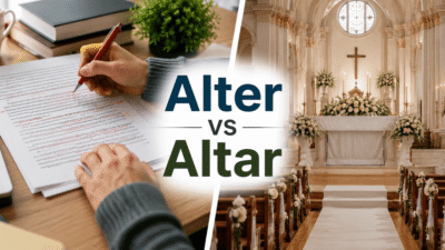 Alter Vs Altar
