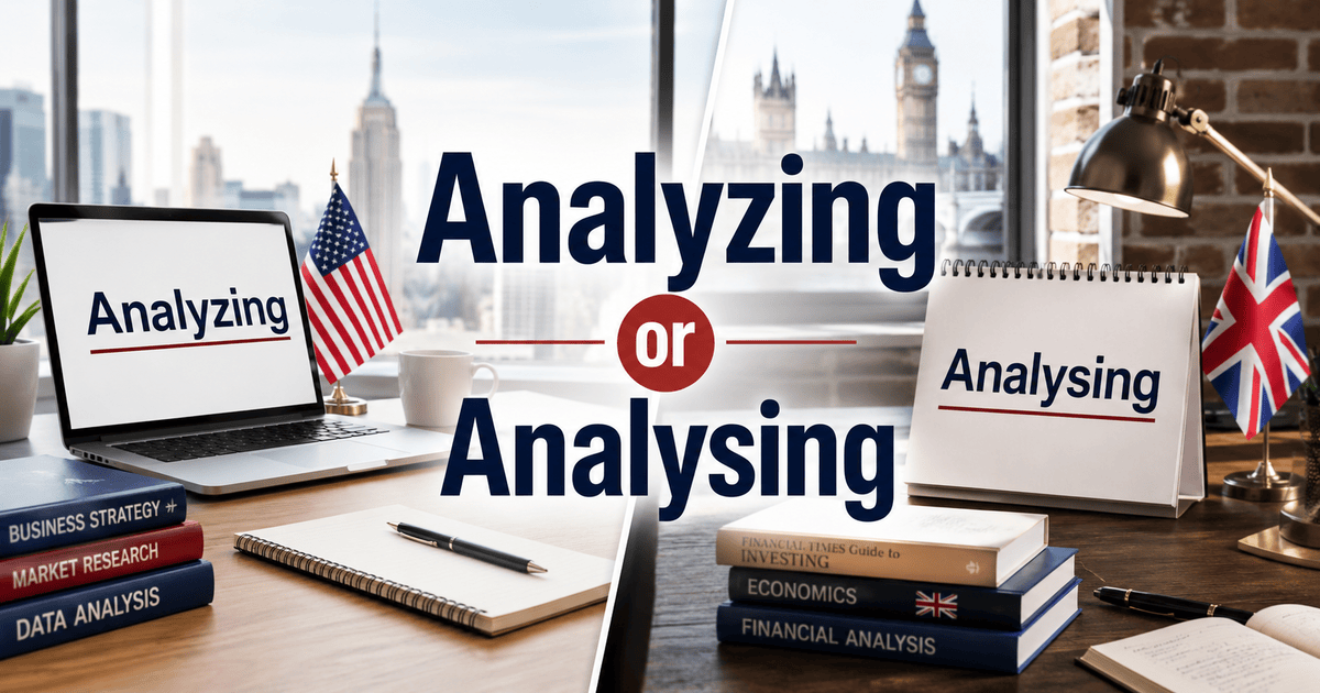 Blog Image 1 Size: 1200 × 800 px Prompt: Analyzing Or Analysing