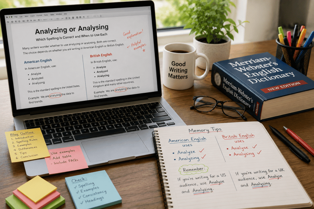 Analyzing Or Analysing