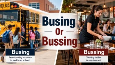 Busing Or Bussing