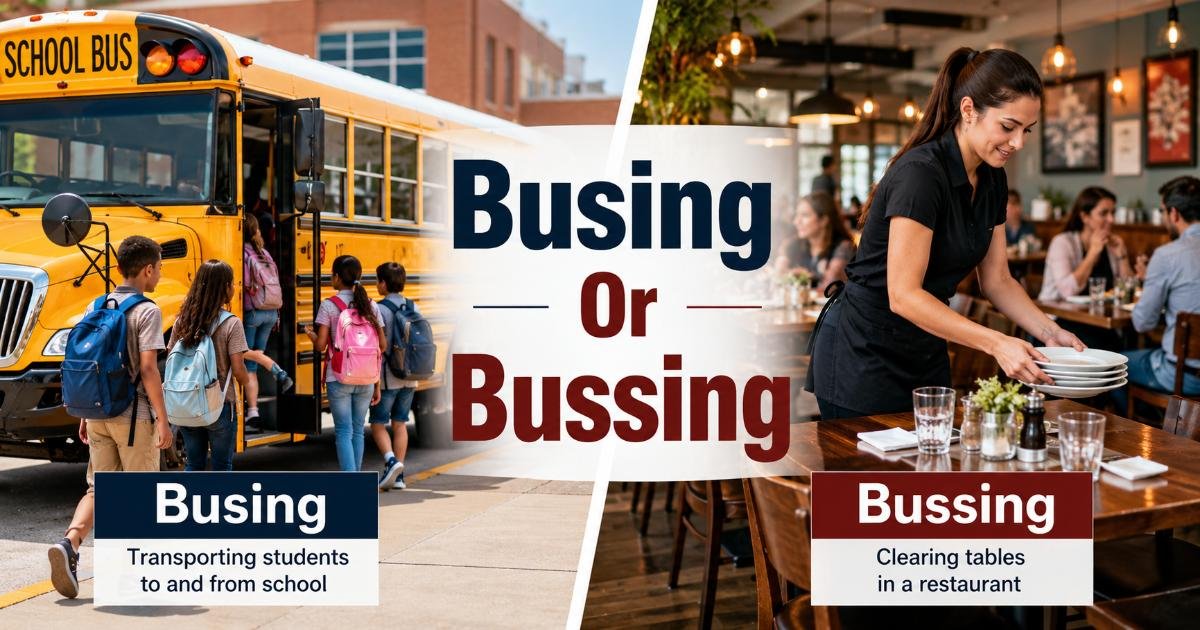 Busing Or Bussing