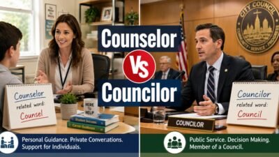 Counselor Vs Councilor