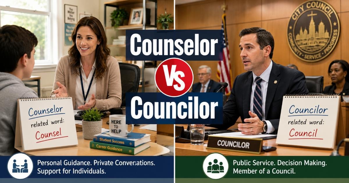 Counselor Vs Councilor