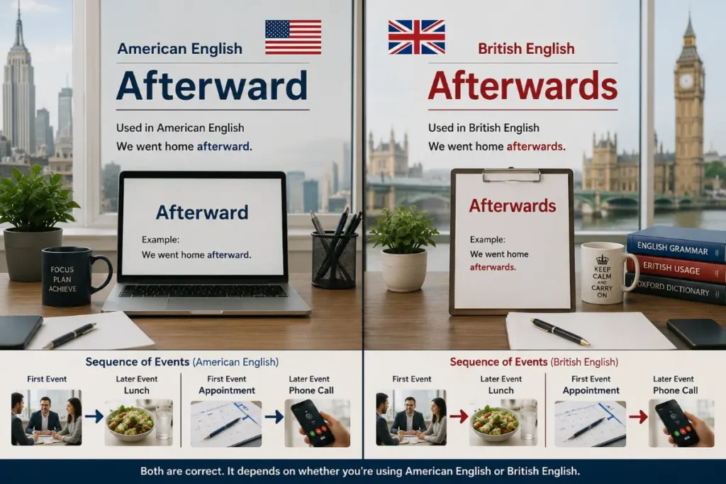Afterward Or Afterwards