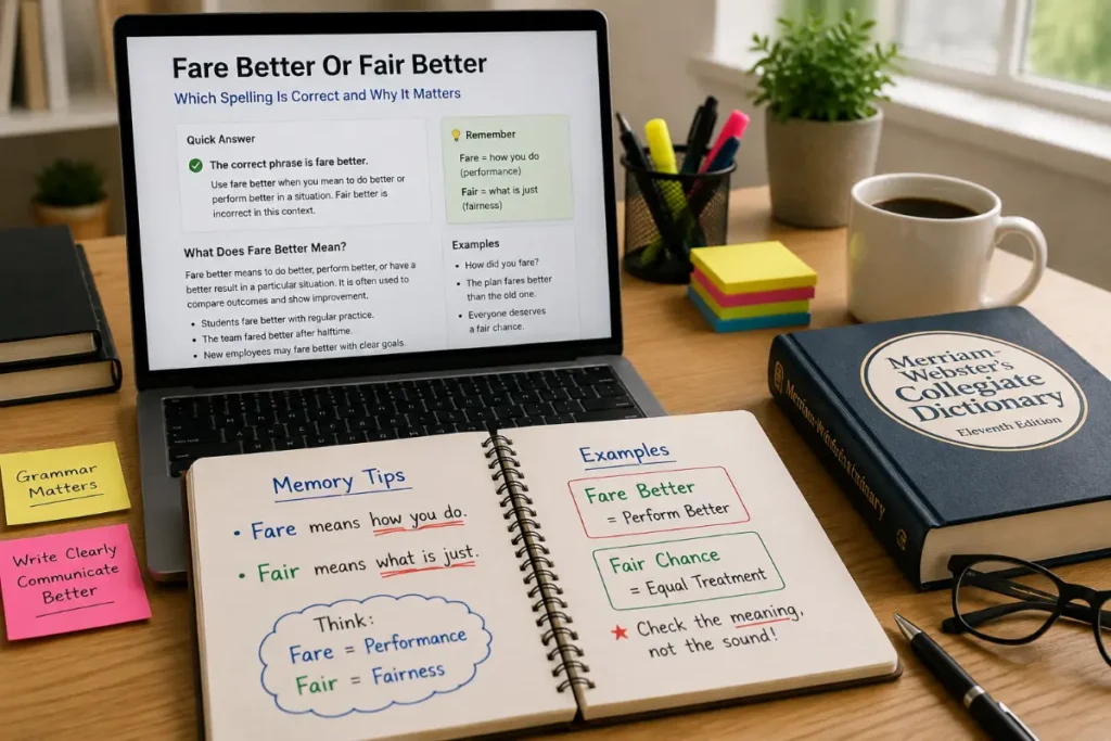 Fare Better Or Fair Better