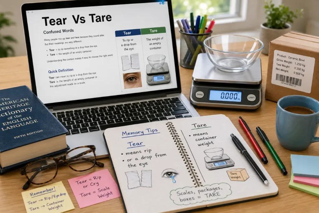 Tear Vs Tare