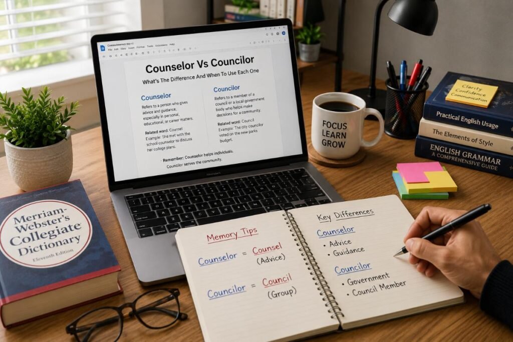 Counselor Vs Councilor