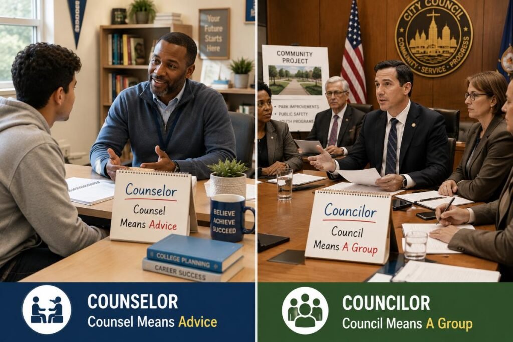 Counselor Vs Councilor