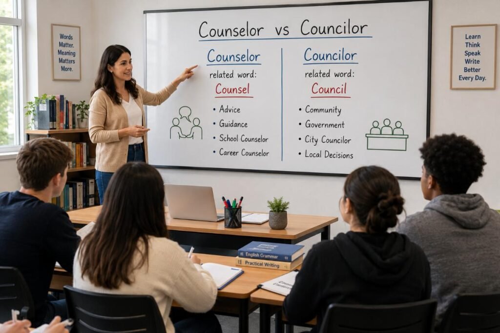 Counselor Vs Councilor