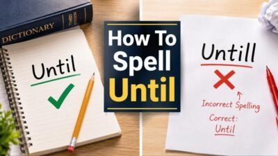 How To Spell Until