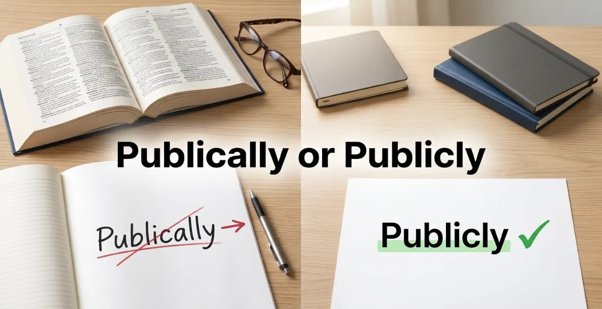 Publically or Publicly Which Is Correct?