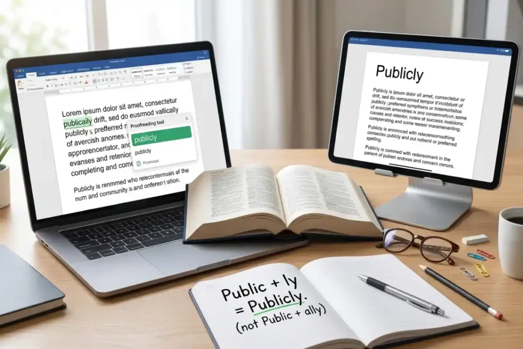 Publically or Publicly Which Is Correct?