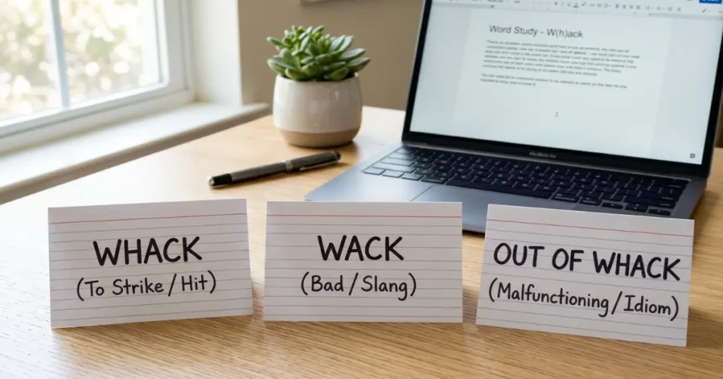 Wack vs Whack? Here is the Difference in Meaning