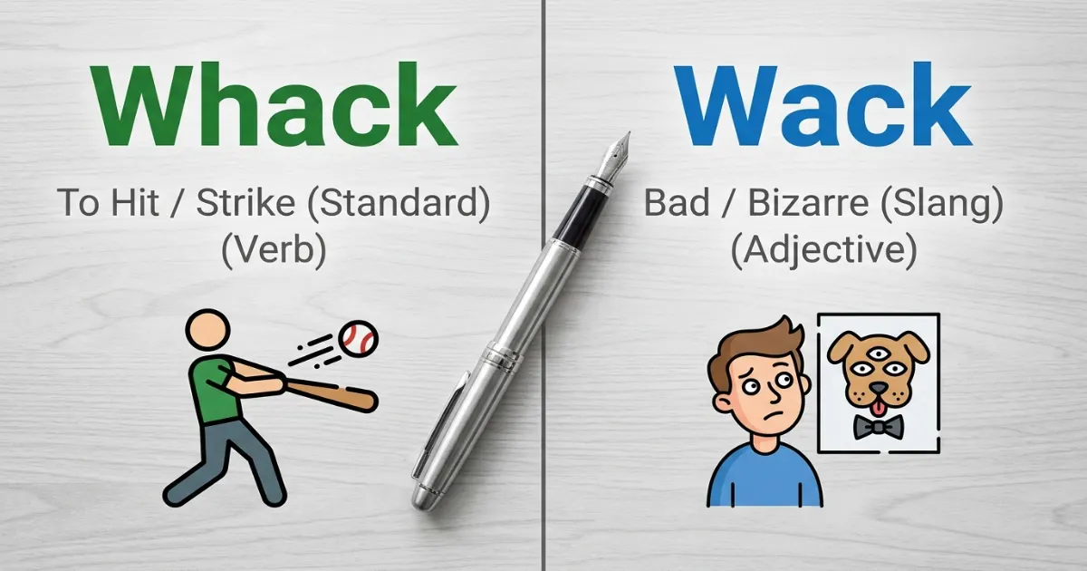 Wack vs Whack? Here is the Difference in Meaning